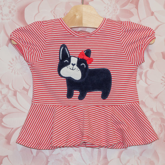 Dog Peplum Tee Size 2T