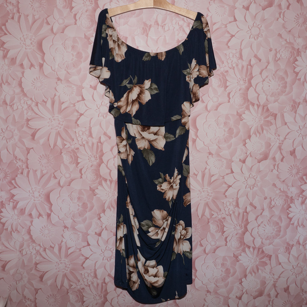 Floral Maternity/Nursing Dress Size L
