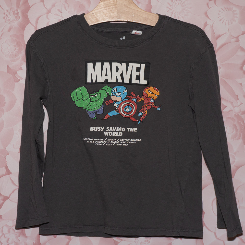 Marvel Saving the World Longsleeve Size 6x/7