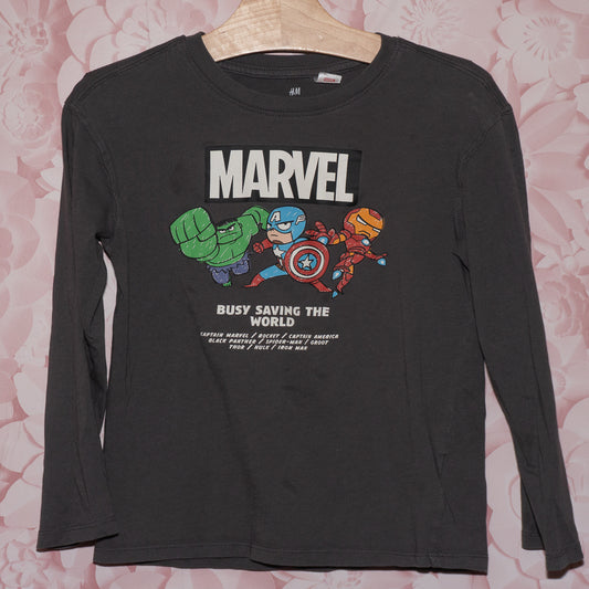 Marvel Saving the World Longsleeve Size 6x/7