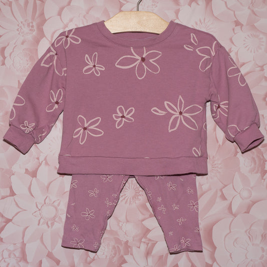 Pink Floral Set Size 18m