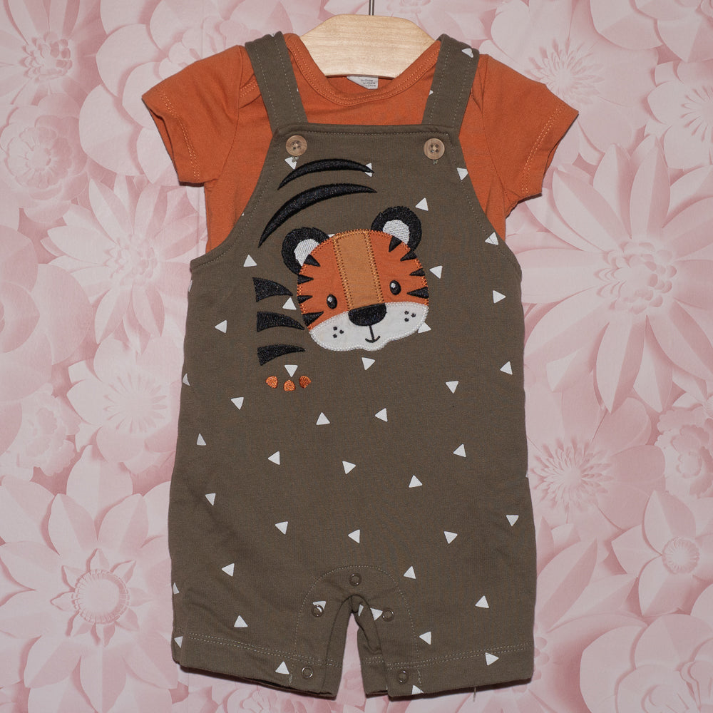 Tiger Shortie Overall Set Size 6m