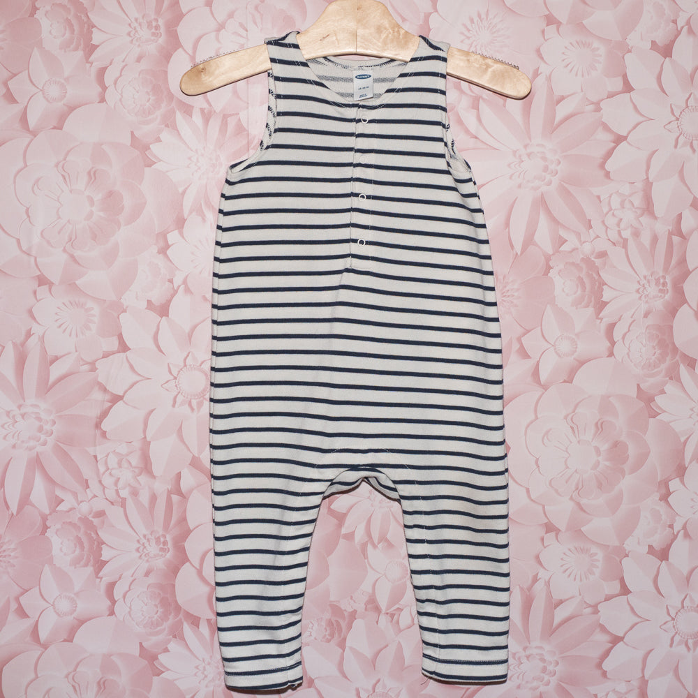 Striped Sleeveless Romper Size 18-24m