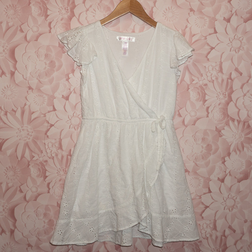 White Eyelet Dress Size 10