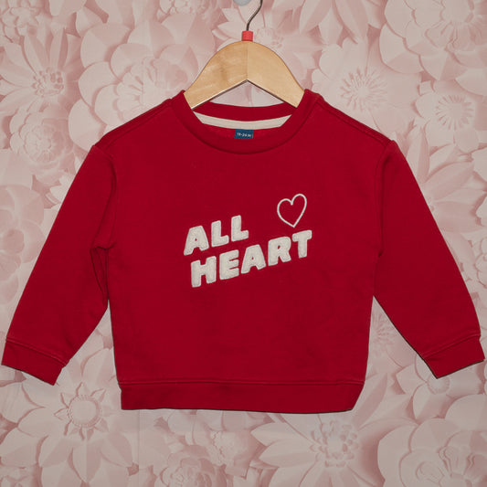 All Heart Crewneck Size 18-24m