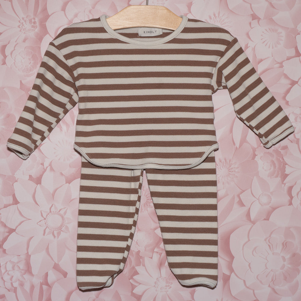 Striped Waffle Set Size 12-18m