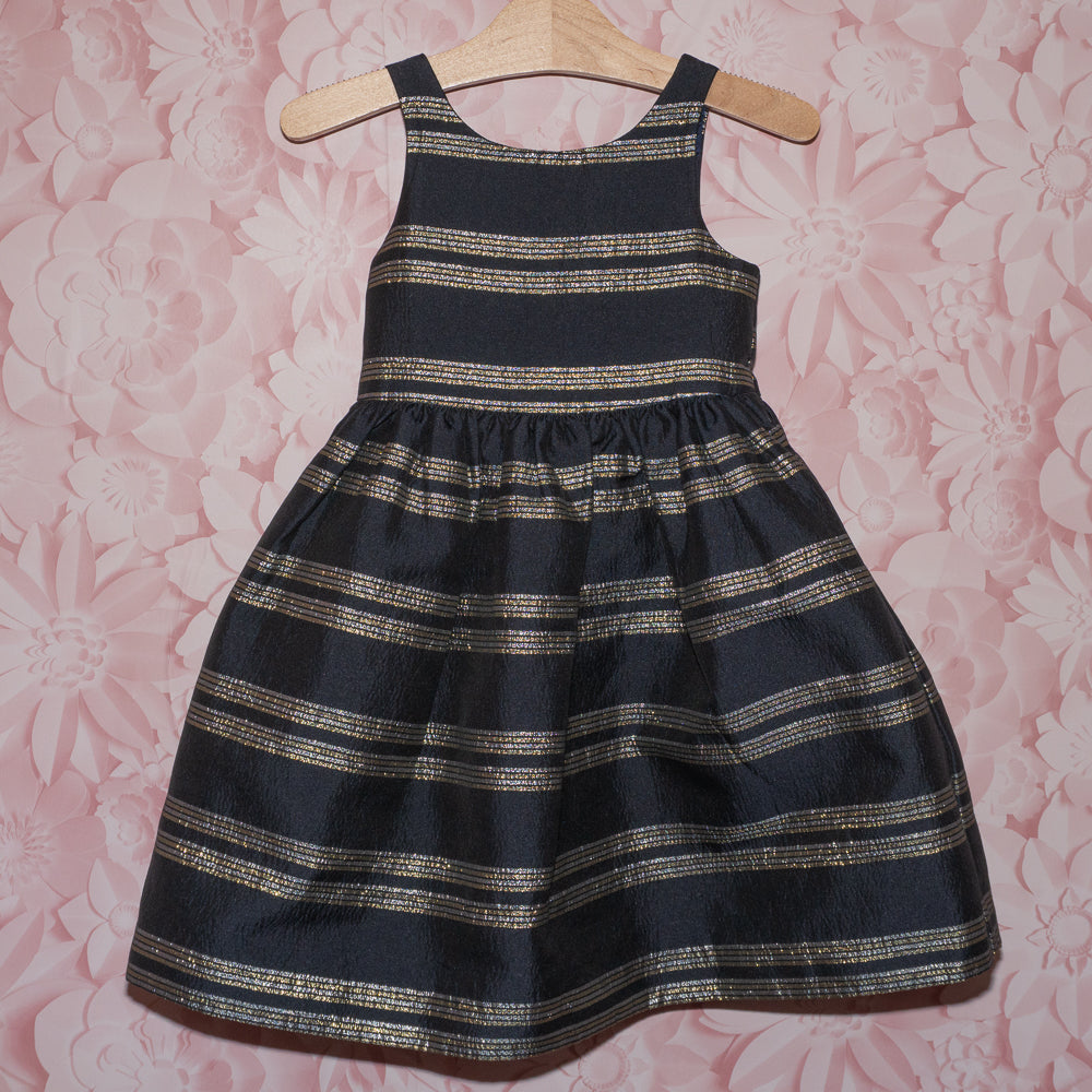 Metallic Stripe Dress Size 5