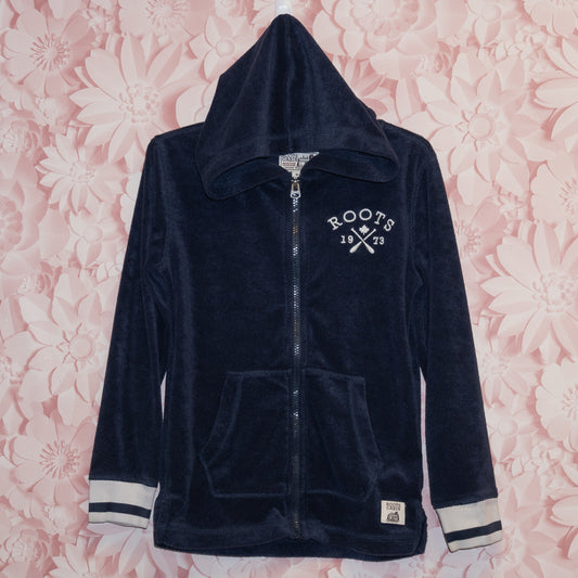 Roots Terry Cabin Zip Hoodie Size 7-8