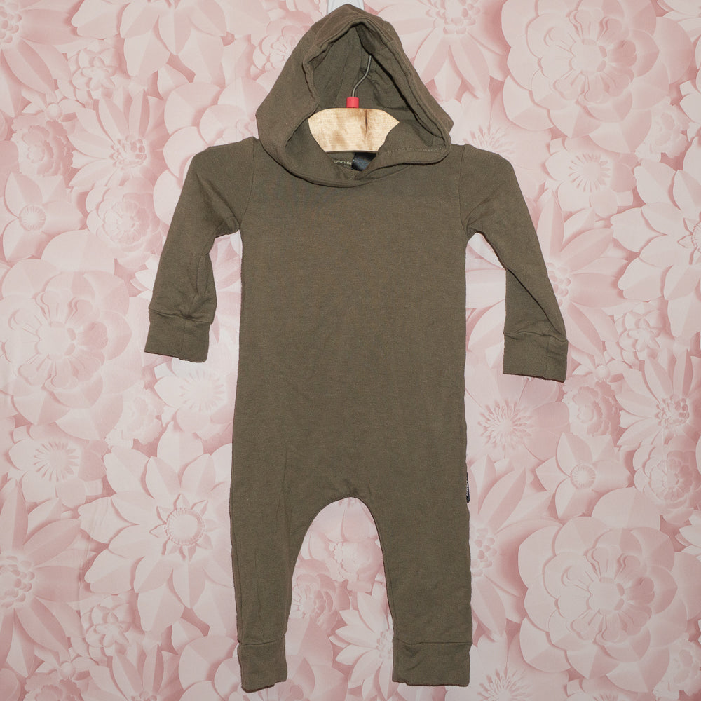 Bamboo Hooded Romper Size 6m
