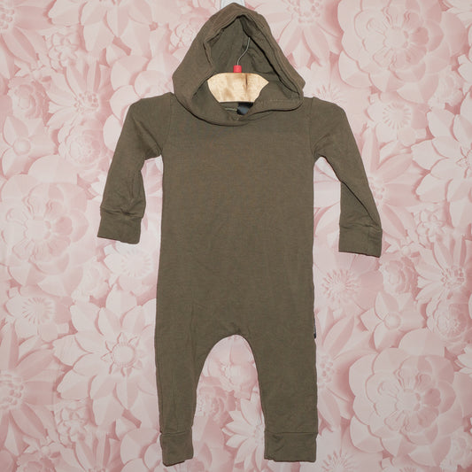 Bamboo Hooded Romper Size 6m