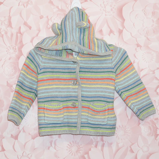 Striped Knit Sweater Size 6-12m