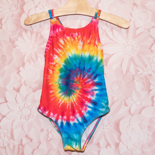 Rainbow Tie Dye Swimsuit Size 5/6