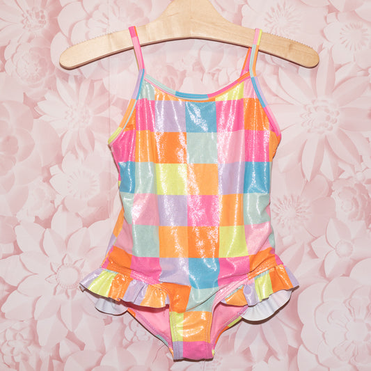 Sparkly Square Swimsuit Size 6