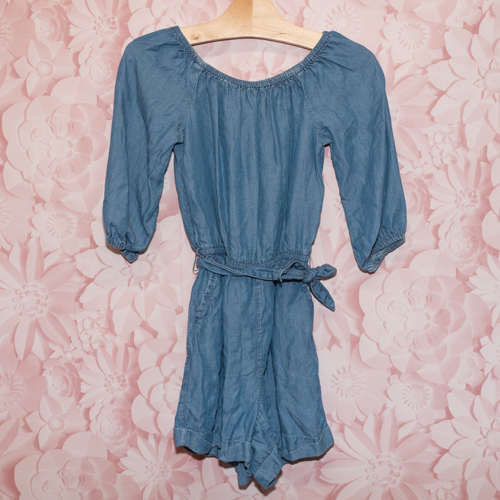 Denim Shortie Romper Size 10-12