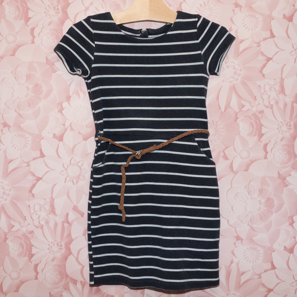 Striped Belted Dress Size 5T/6