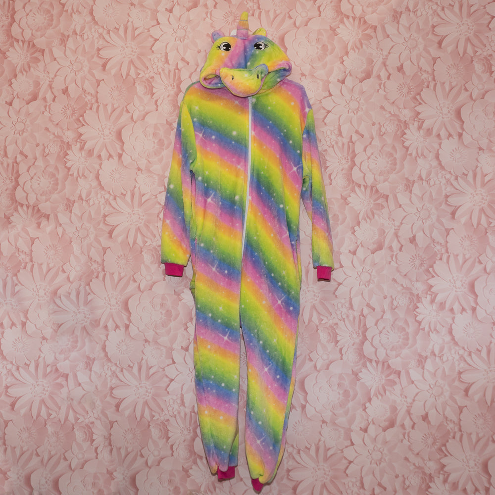 Rainbow Unicorn Romper Size 10