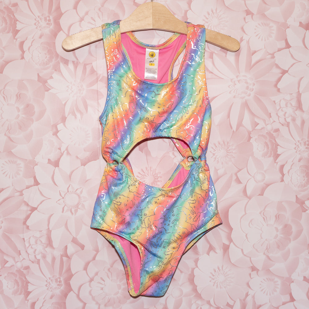Rainbow Unicorn Monokini Size 7
