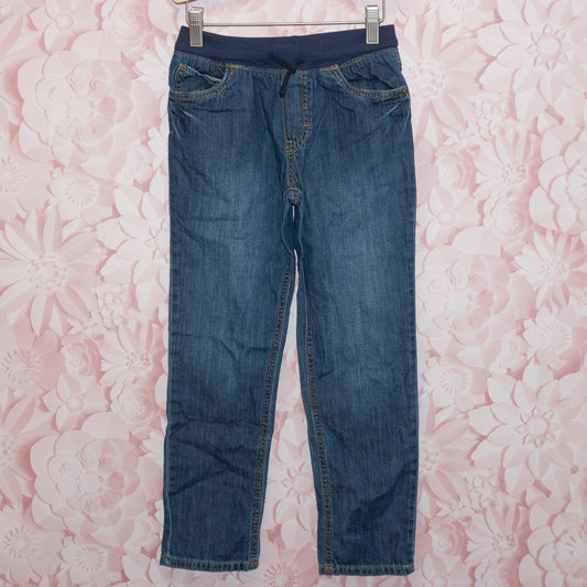 Elastic Waist Jeans Size 8