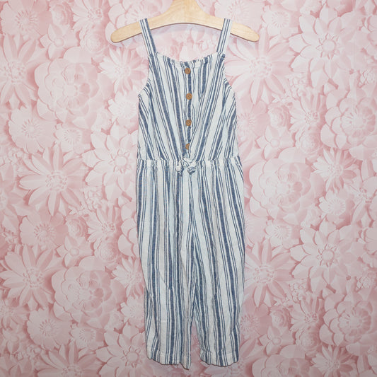 Striped Linen Romper Size 6/6x