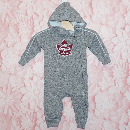 Roots Maple Leaf Romper Size 6-12m