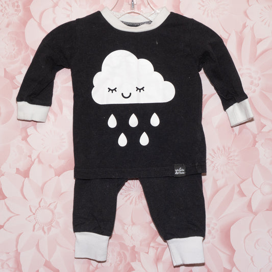Sleepy Cloud Pajamas Size 6-12m