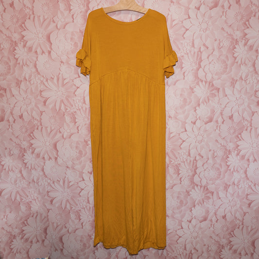 Yellow Maternity Romper Size 4