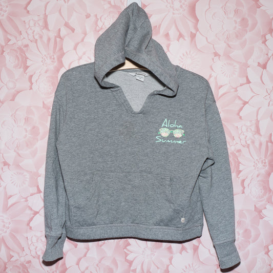 Aloha Summer Cropped Hoodie Size 7-8