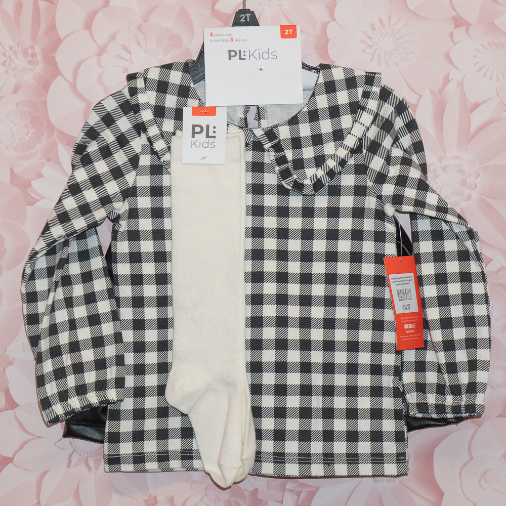 NWT Plaid & Skirt Outfit Size 2T