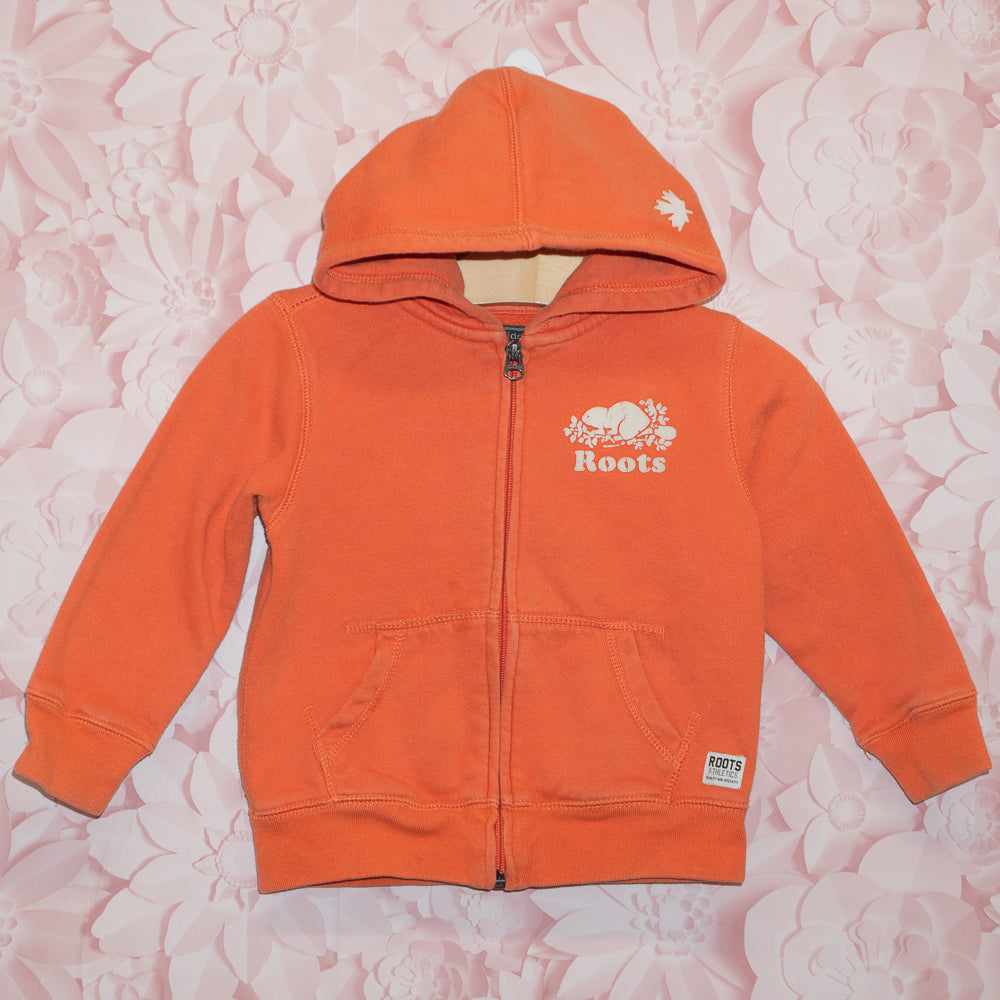 Orange Zip Hoodie Size 4T