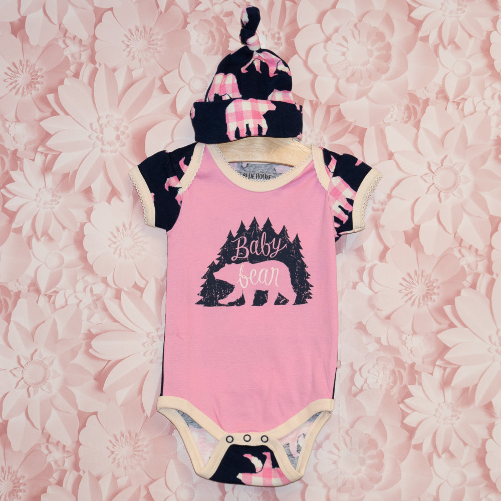 NWT Baby Bear Onesie & Hat Set Size 6-12m