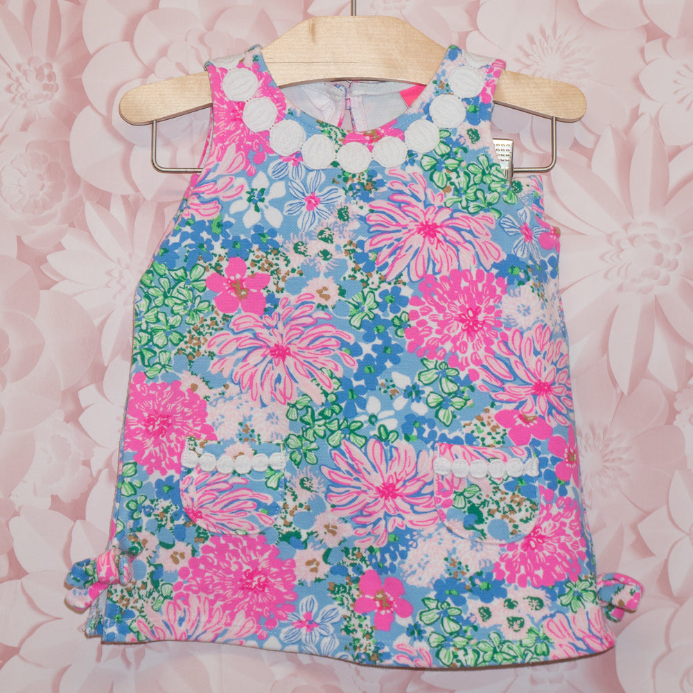 Neon Floral Dress Size 18-24m
