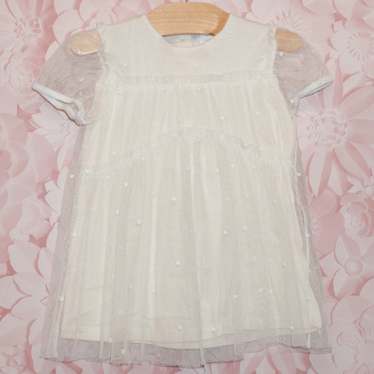 Mesh Dot Dress Size 12-18m