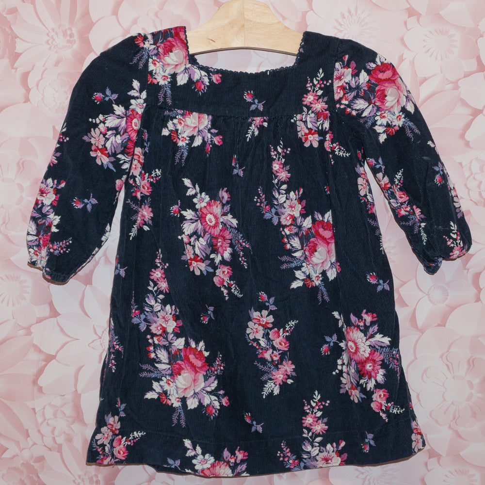 Floral Corduroy Dress Size 3