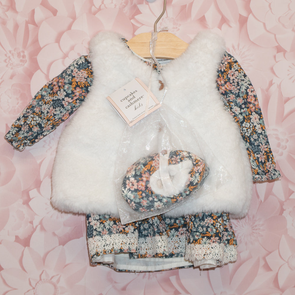 Floral Dress Set Size 3-6m
