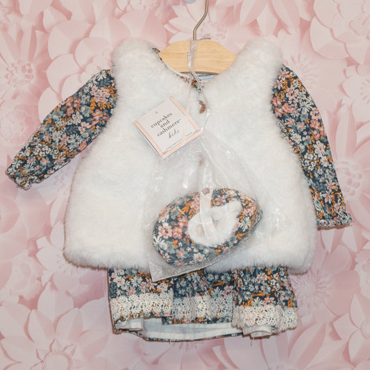 Floral Dress Set Size 3-6m