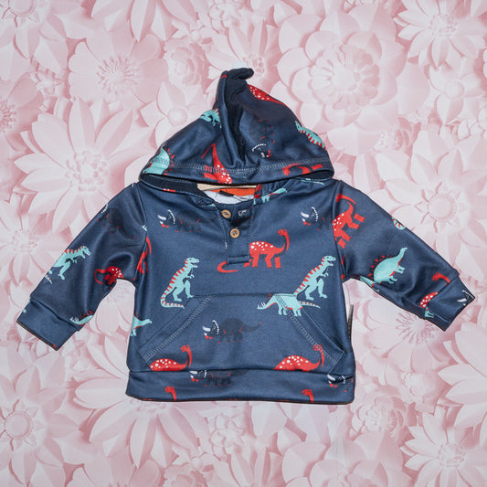 NWT Dino Hoodie Size 3-6m