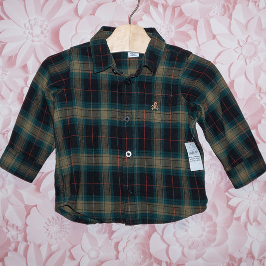 NWT Flannel Shirt Size 18-24m