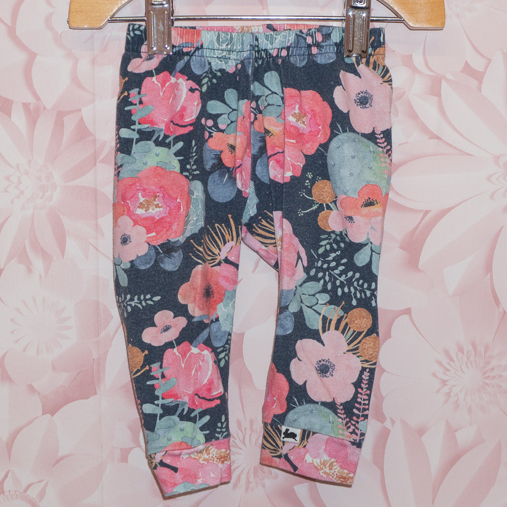 Floral Leggings Size 3-6m