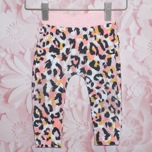 Bonds Leopard Print Leggings Size 6-12m