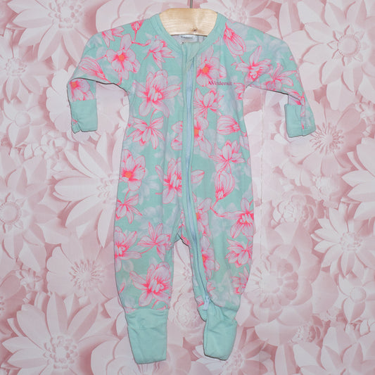 Bonds Floral Wondersuit Size 0-3m