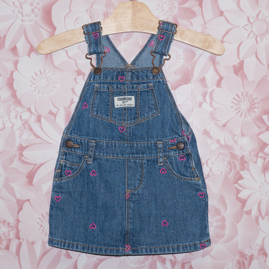 Heart Overall Dress Size 18m