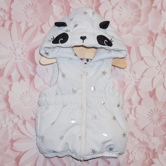 Panda Puffy Vest Size 12-18m