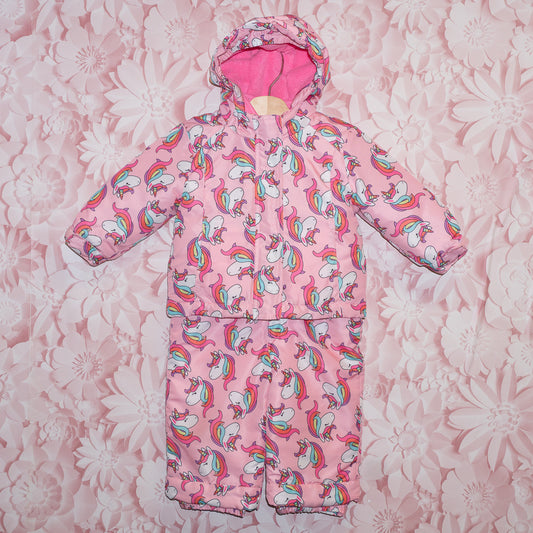 Unicorn Overload Snowsuit Size 12-18m