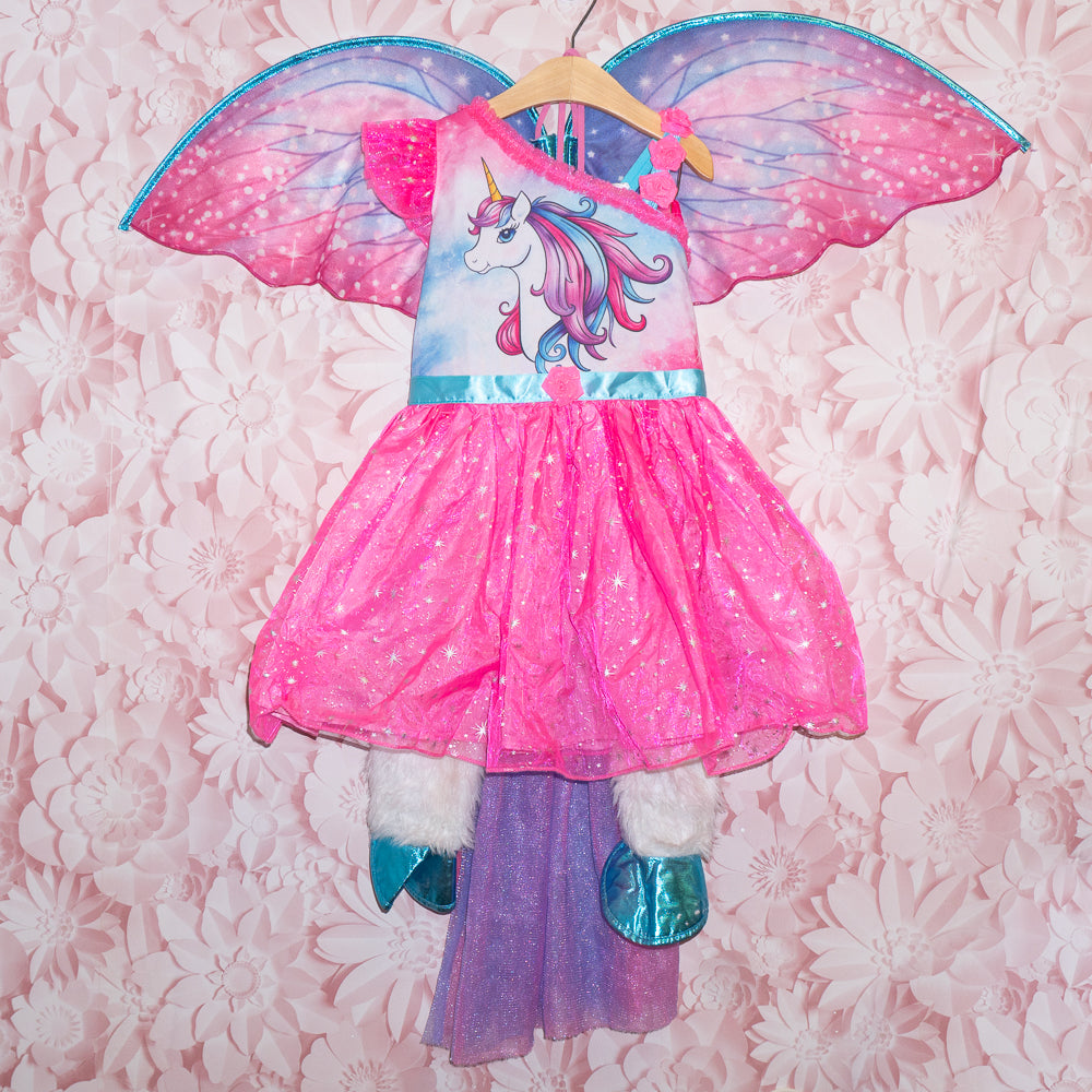 Unicorn Princess Costume Size 5-6