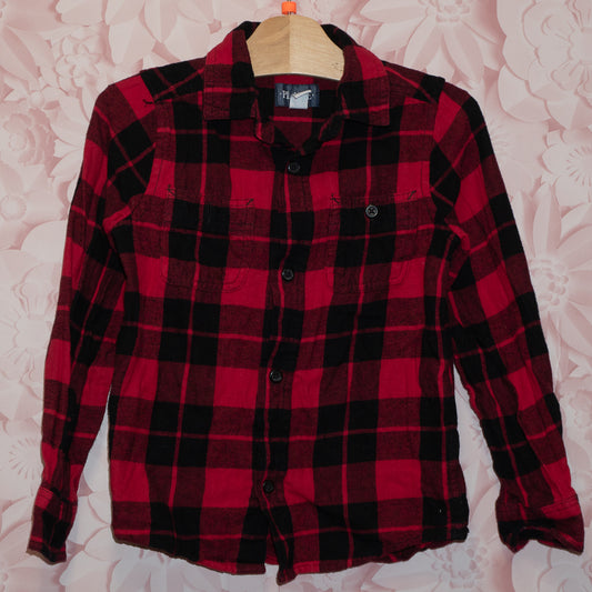 Plaid Flannel Shirt Size 5/6
