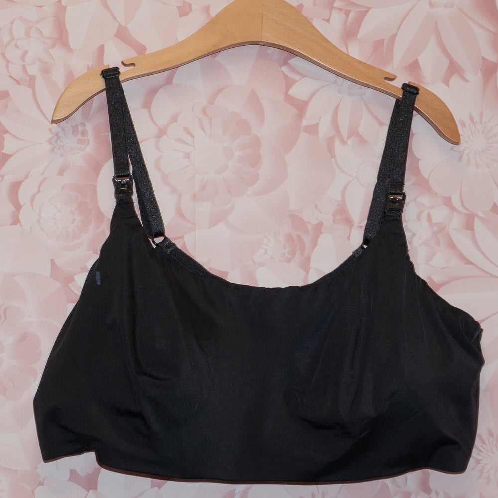 Black Nursing Bra Size XL