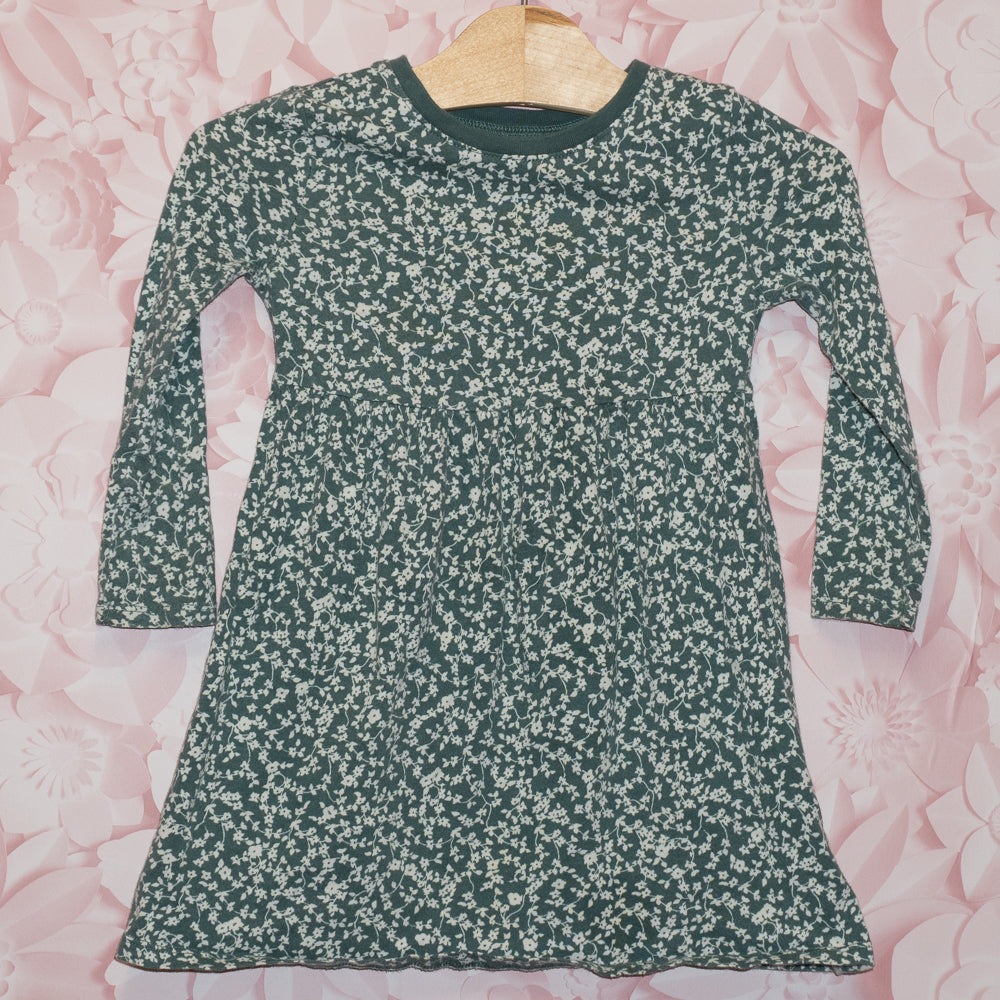 Green Floral Dress Size 3T