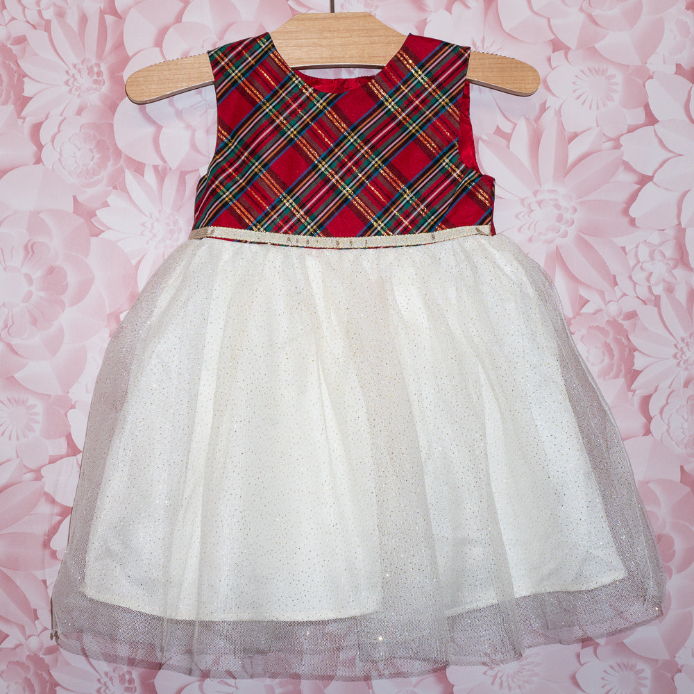 Plaid & Tulle Dress Size 3T