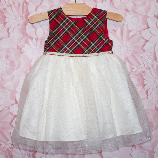 Plaid & Tulle Dress Size 3T