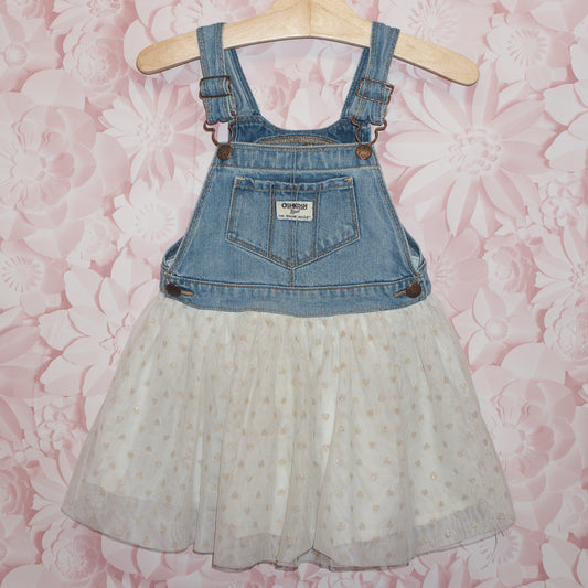 Sparkle Tulle Overall Dress Size 4T